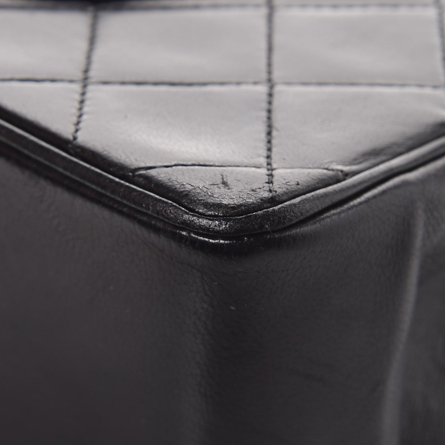 Lambskin Quilted Medium Bijoux Chain Double Flap Black