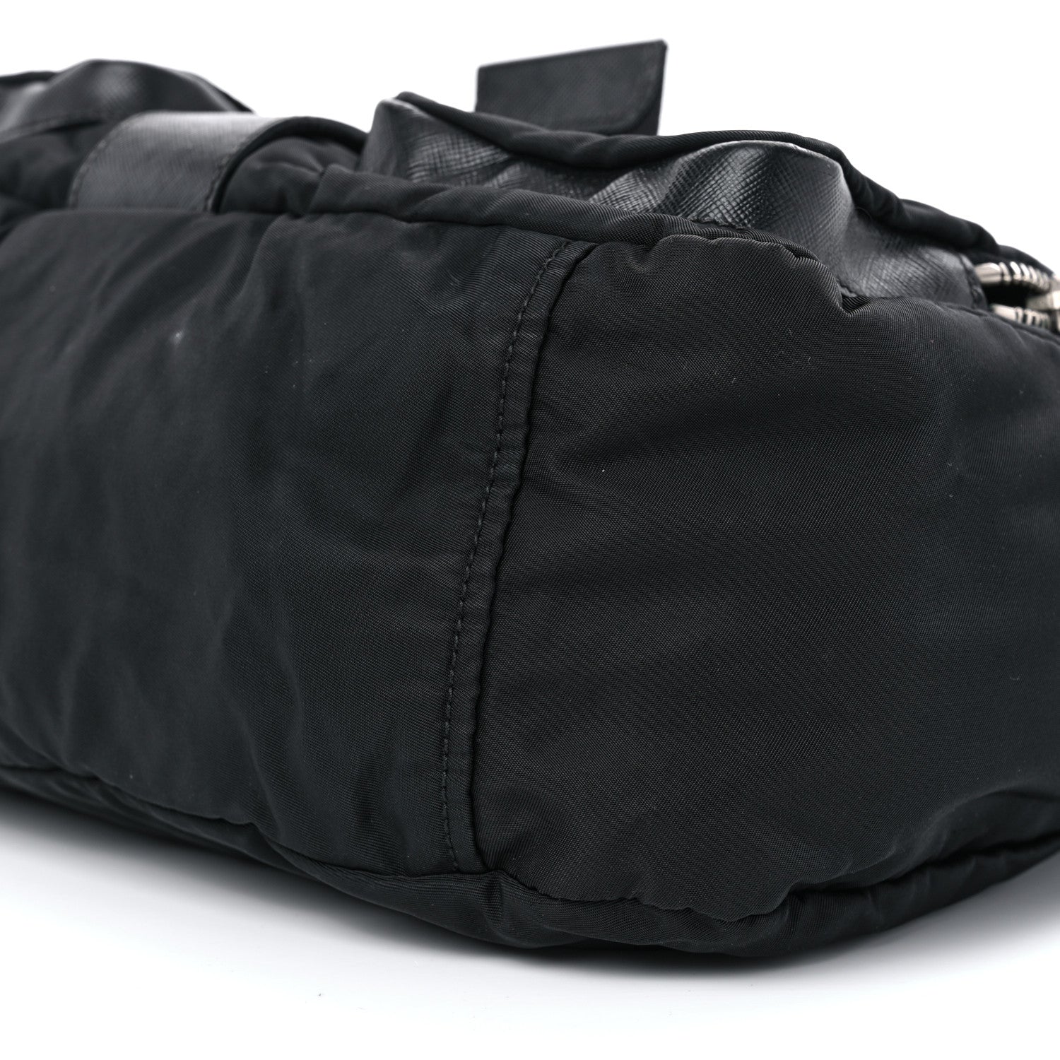 Prada Nylon Saffiano Vela Messenger Bag Black 10 of 10