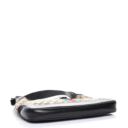 Gucci Monogram Web Jackie O Hobo Dark Brown 4 of 12