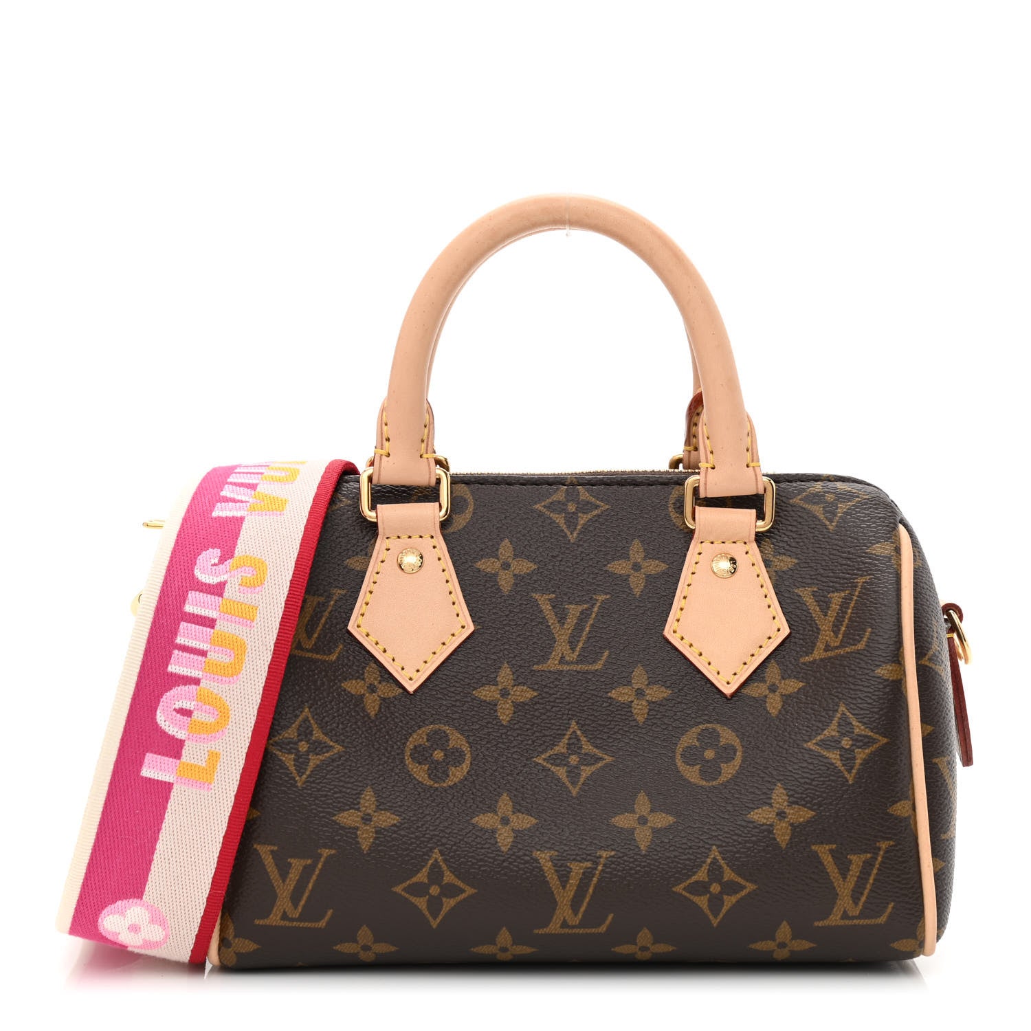 Louis Vuitton Monogram Speedy Bandouliere 20 Fuchsia 1 of 10