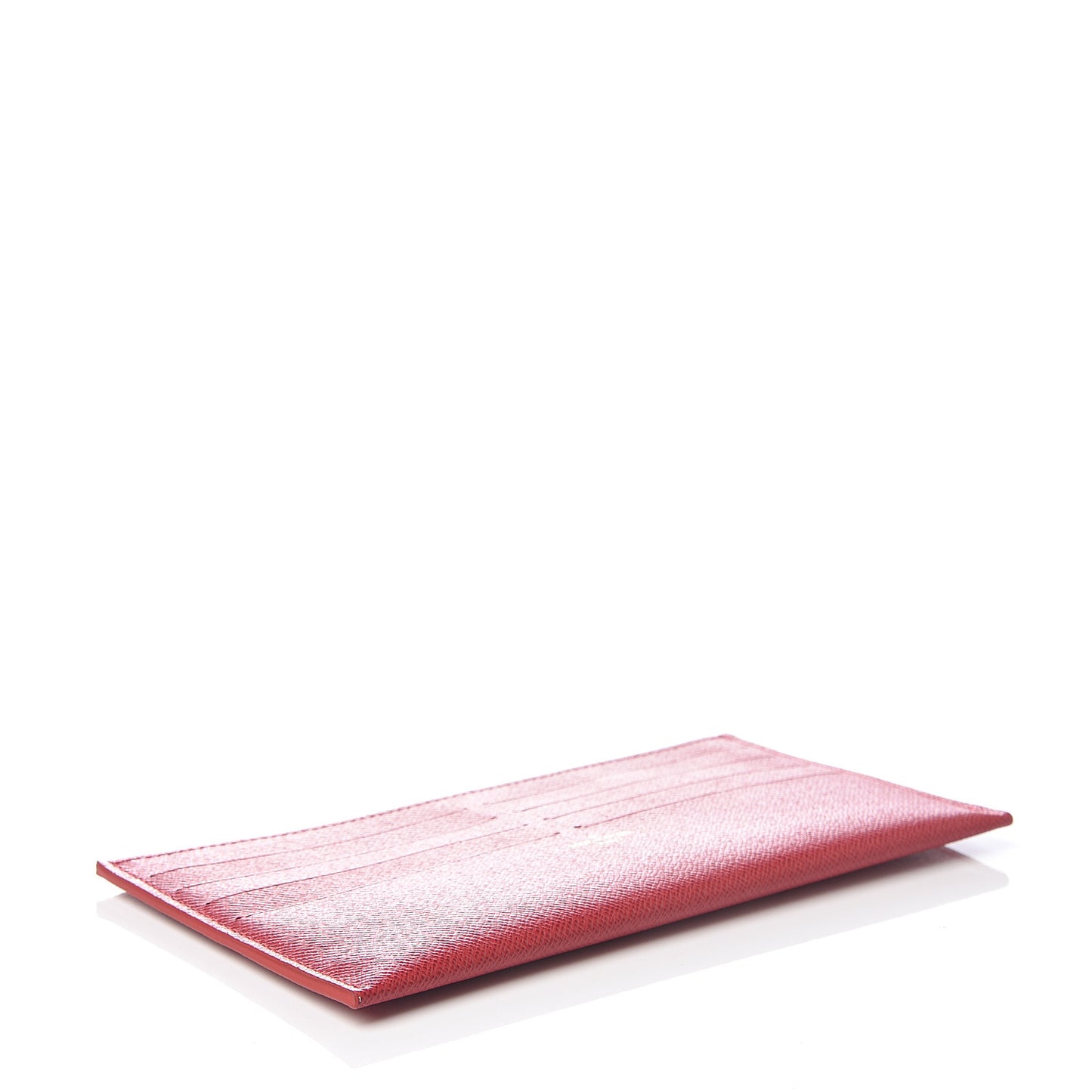 Calfskin Felicie Card Holder Insert Fuchsia
