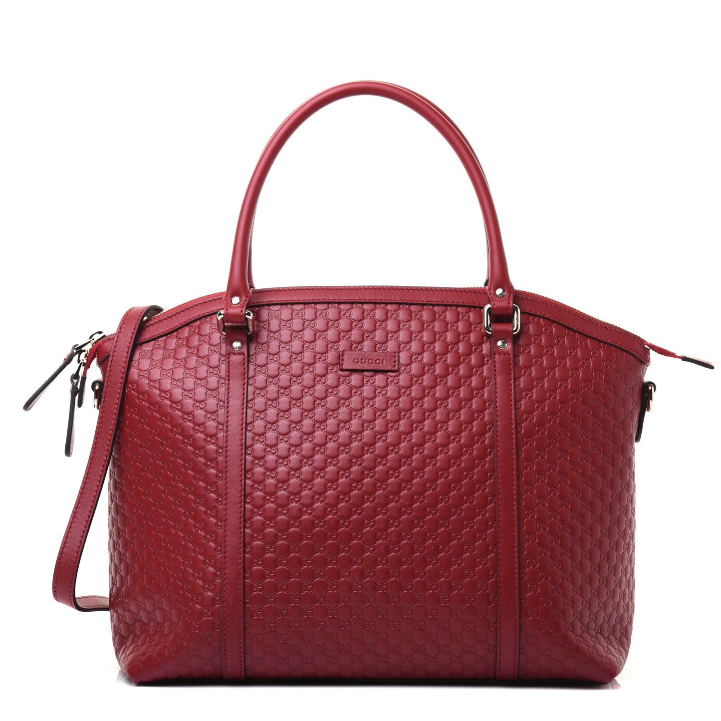 Soft Microguccissima Dome Satchel Red