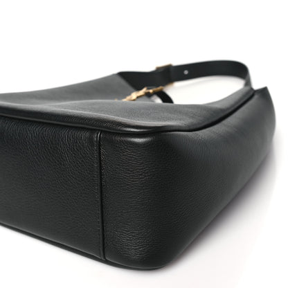 Saint Laurent Smooth Calfskin Small Le 5 A 7 Soft Hobo Black 9 of 9