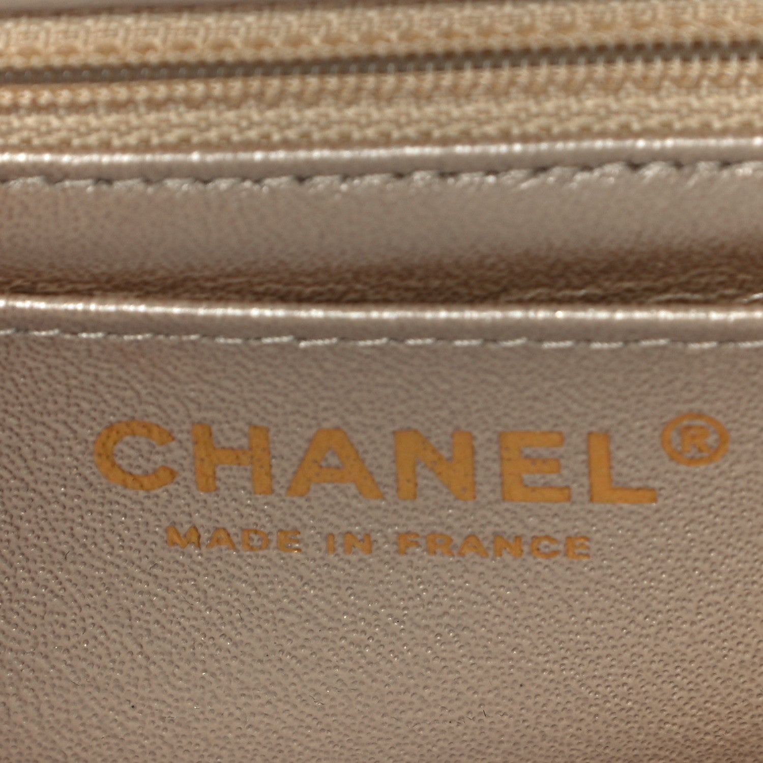 Chanel Tweed Quilted Mini Rectangular Flap Beige 6 of 10
