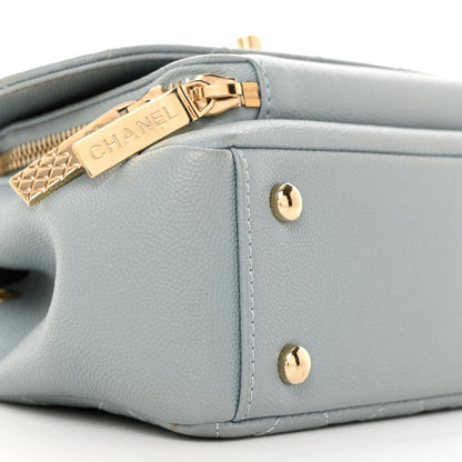 Chanel Caviar Quilted Small Business Affinity Flap Light Blue 10 of 13