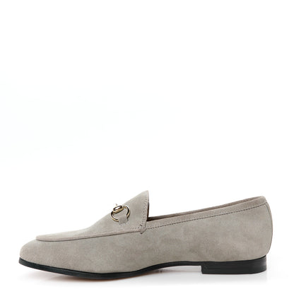 Gucci Suede Horsebit Womens Jordaan Loafers 37 New Fango 1 of 11