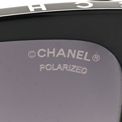 Chanel Acetate Polarized Square Sunglasses 5417-A Black 7 of 8
