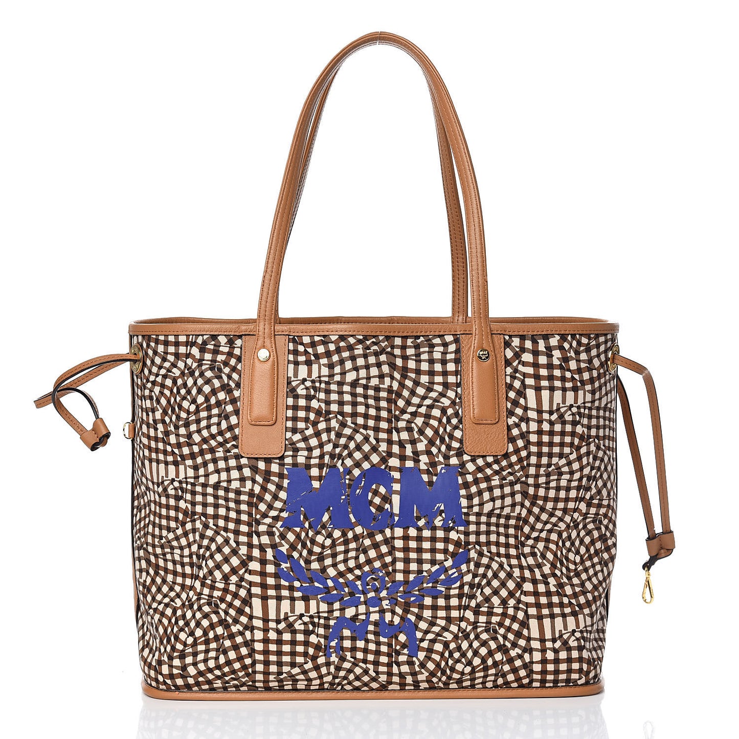 Visetos Medium Liz Reversible Shopper Tote Cognac