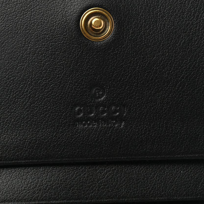 Gucci Calfskin Matelasse GG Marmont Card Case Wallet Black 6 of 8