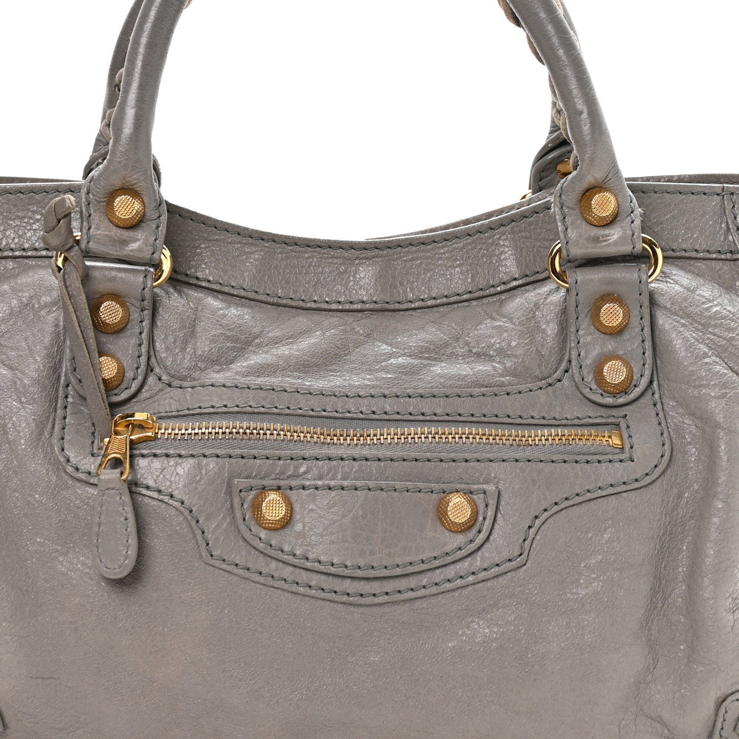 Agneau Giant 12 Gold Hardware City Gris Pyrite