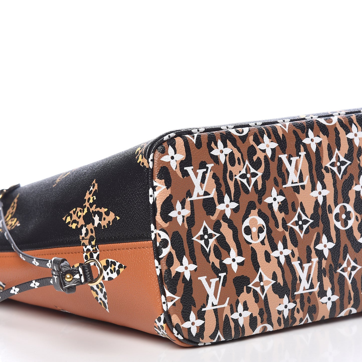 Monogram Giant Jungle Neverfull MM Black
