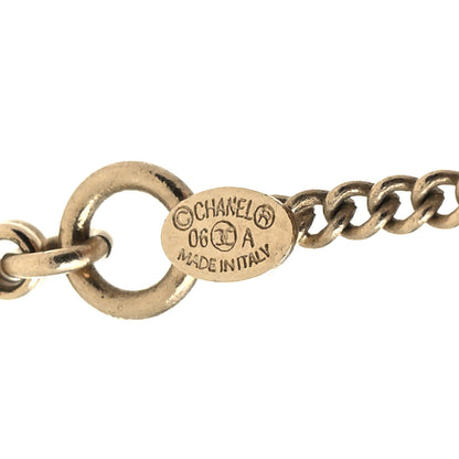 Chanel Crystal CC Necklace Light Gold Multicolor 5 of 5