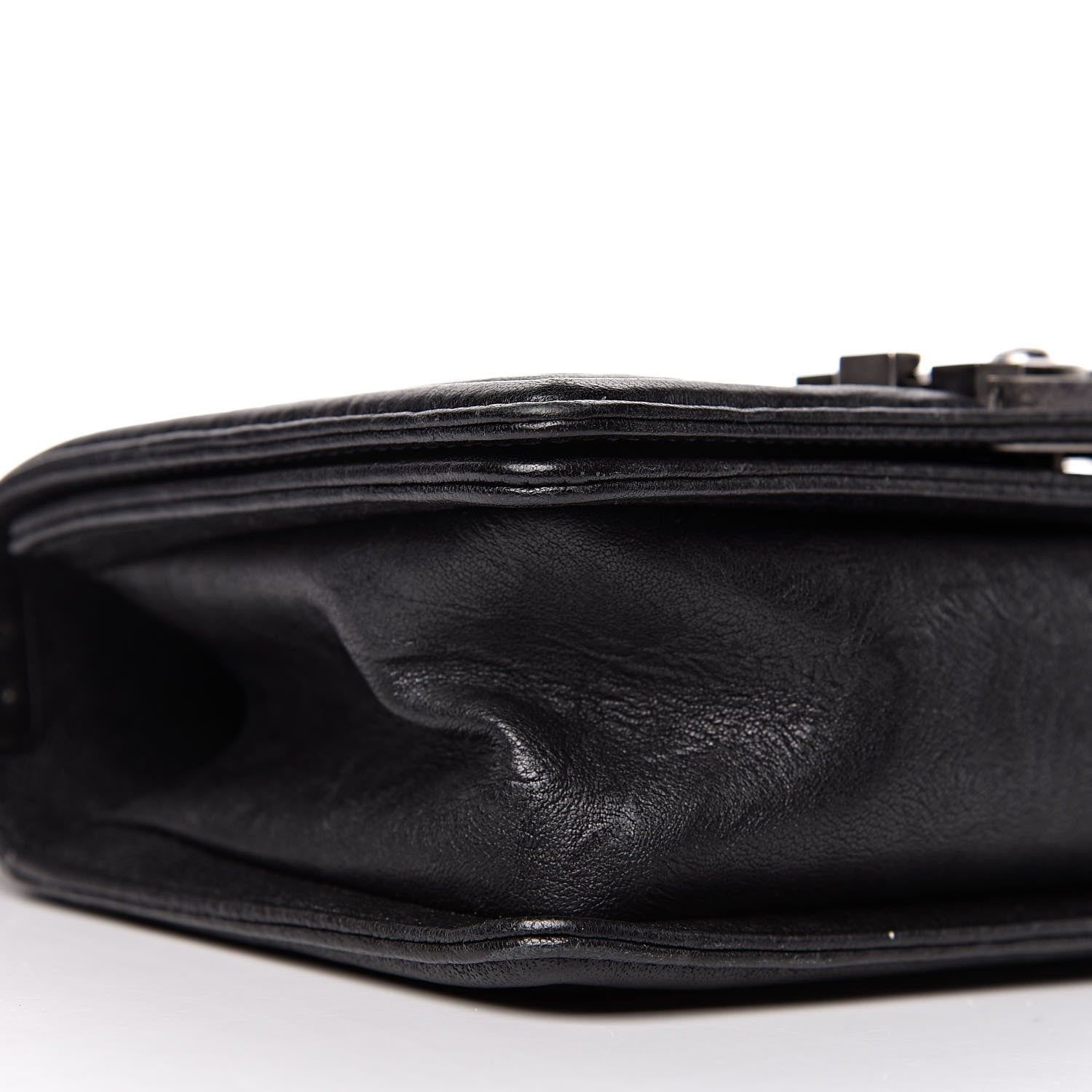 Chanel Crumpled Lambskin Small Studded Boy Flap Black 8 of 12