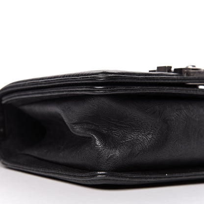 Chanel Crumpled Lambskin Small Studded Boy Flap Black 8 of 12