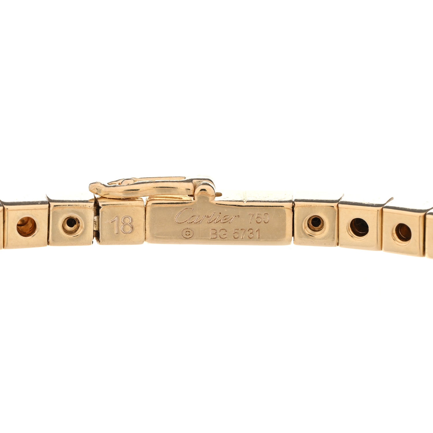 Cartier 18K Yellow Gold Lanieres Bracelet 18 3 of 3