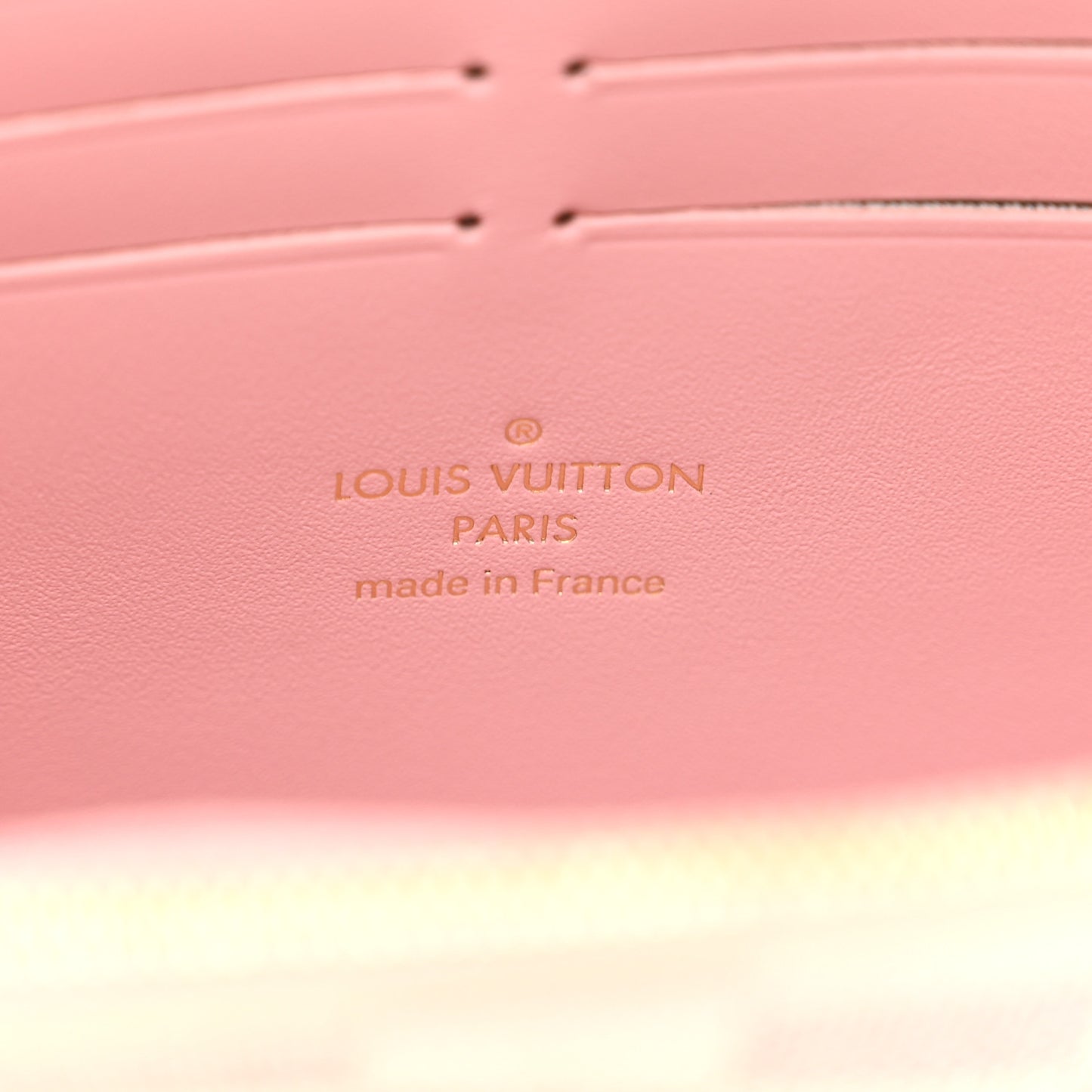 Damier Azur Croisette Chain Wallet Rose Ballerine