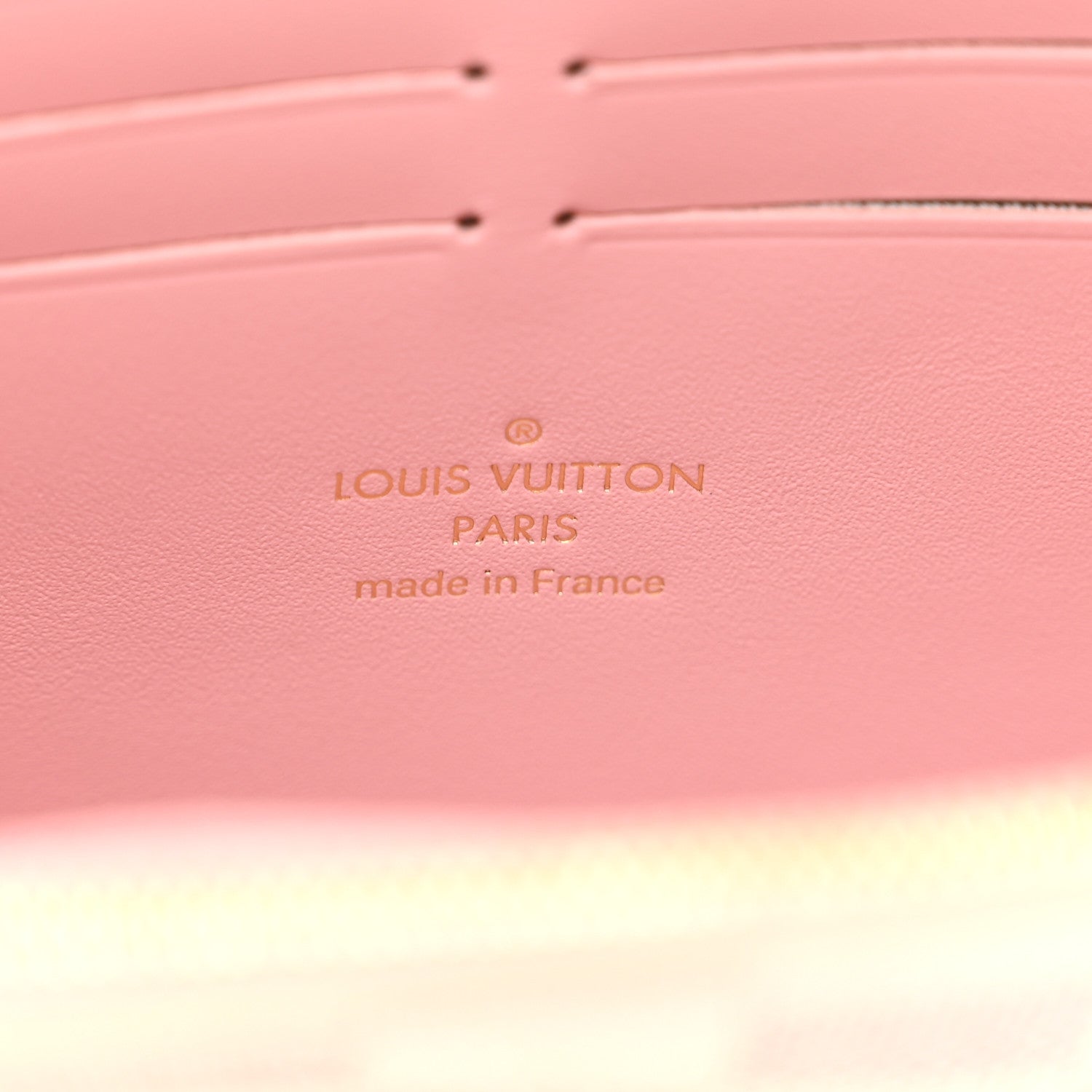 Louis Vuitton Damier Azur Croisette Chain Wallet Rose Ballerine 7 of 9