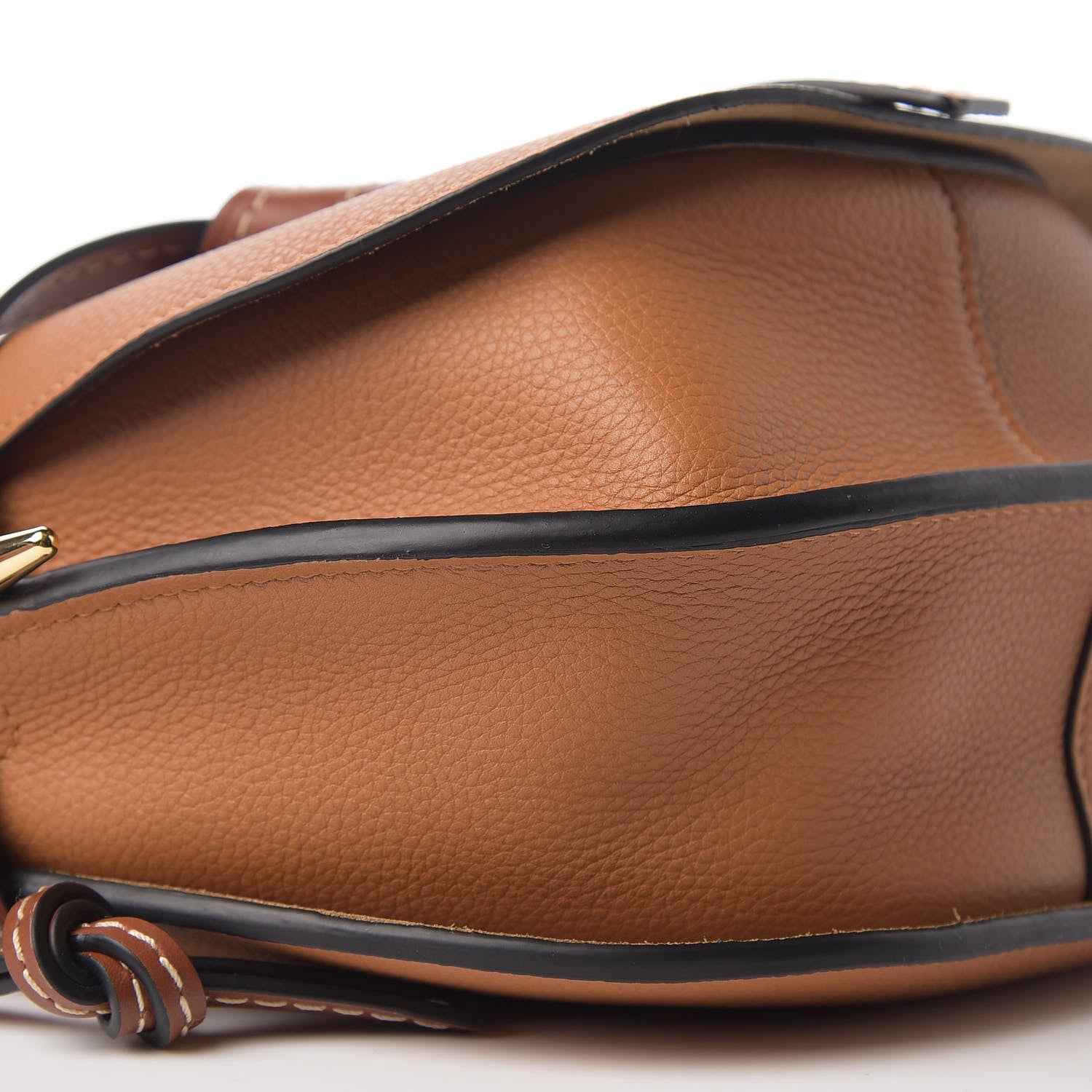 Loewe Grained Calfskin Small Gate Crossbody Bag Caramel Pecan 6 of 11