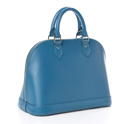 Louis Vuitton Epi Alma PM Cyan 3 of 9