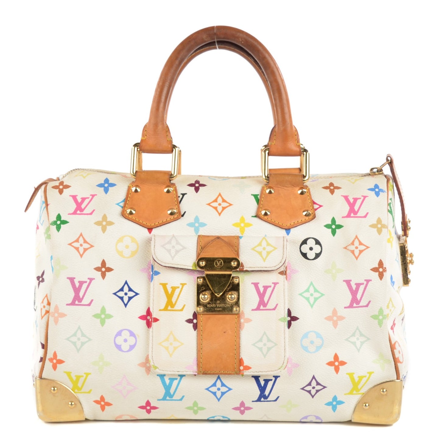 Monogram Multicolor Speedy 30 White