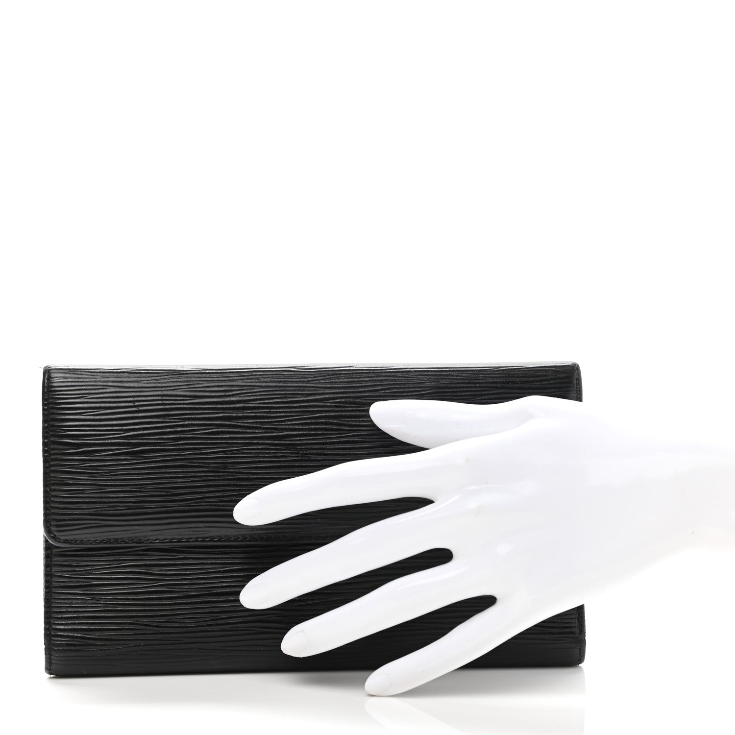 Louis Vuitton Epi Porte Tresor International Wallet Black 2 of 8