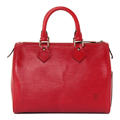 Louis Vuitton Epi Speedy 25 Castillan Red 1 of 11