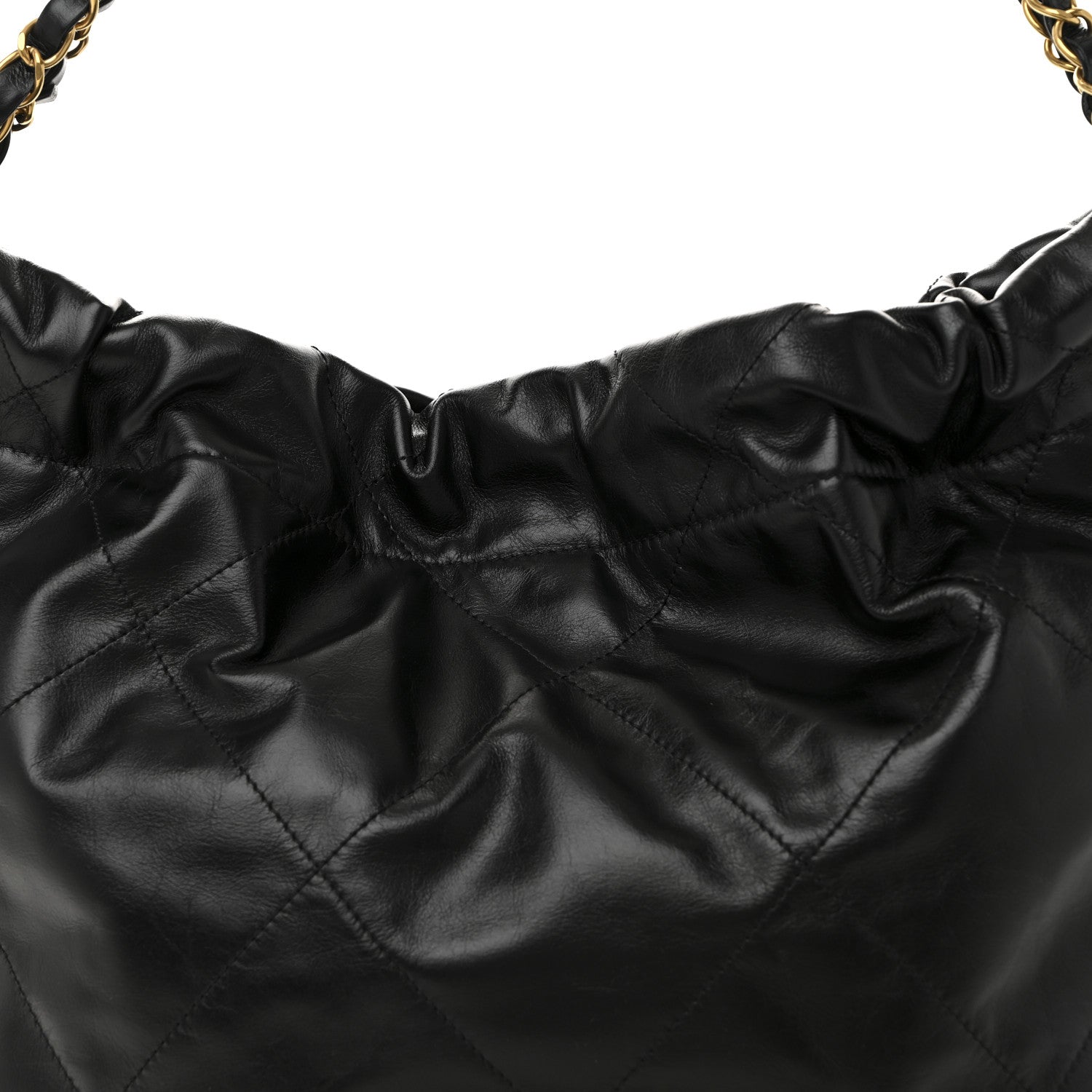 Chanel Shiny Calfskin Quilted Small Chanel 22 Black 9 of 11