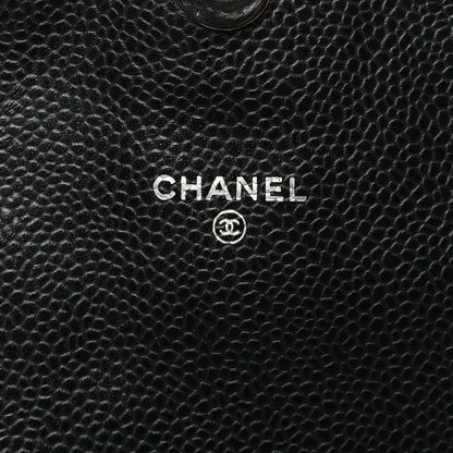 Chanel Caviar Half Moon Wallet On Chain WOC Black 6 of 12