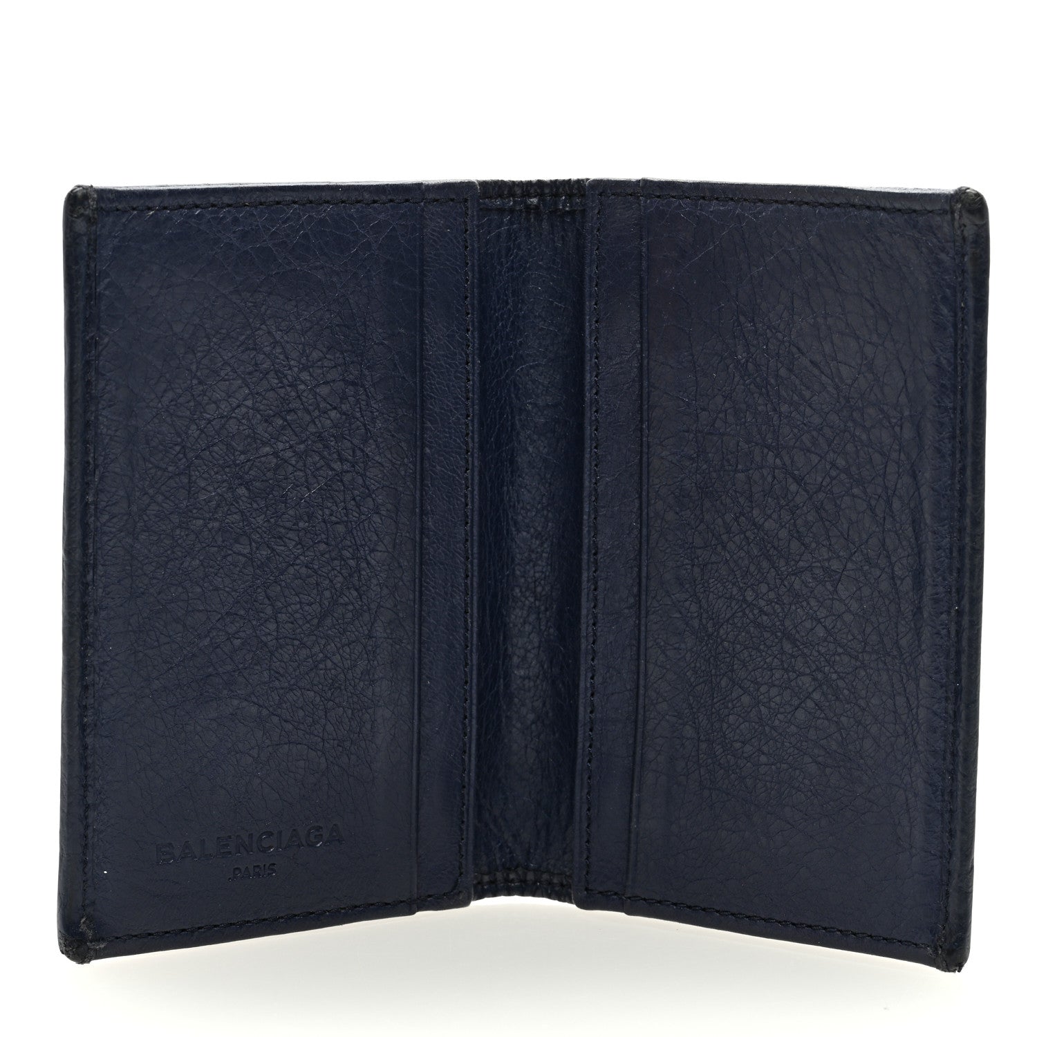 Balenciaga Agneau Giant 12 Gold Hardware Card Case Bleu Obscur 5 of 6