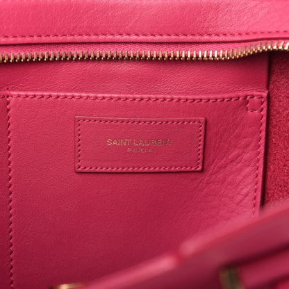 Saint Laurent Calfskin Small Classic Y Cabas Fuchsia 8 of 11