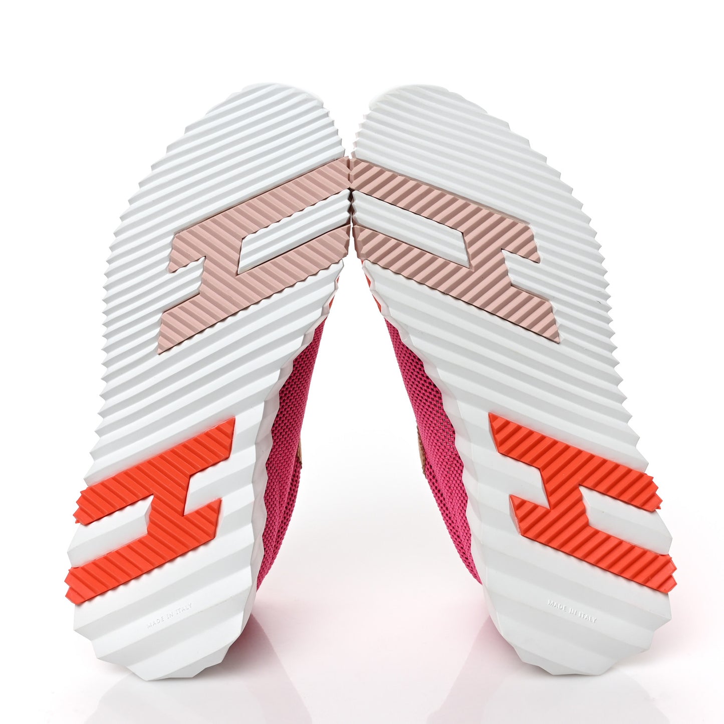 Air Mesh Suede Goatskin Bouncing Sneakers 38.5 Rose Multicolor