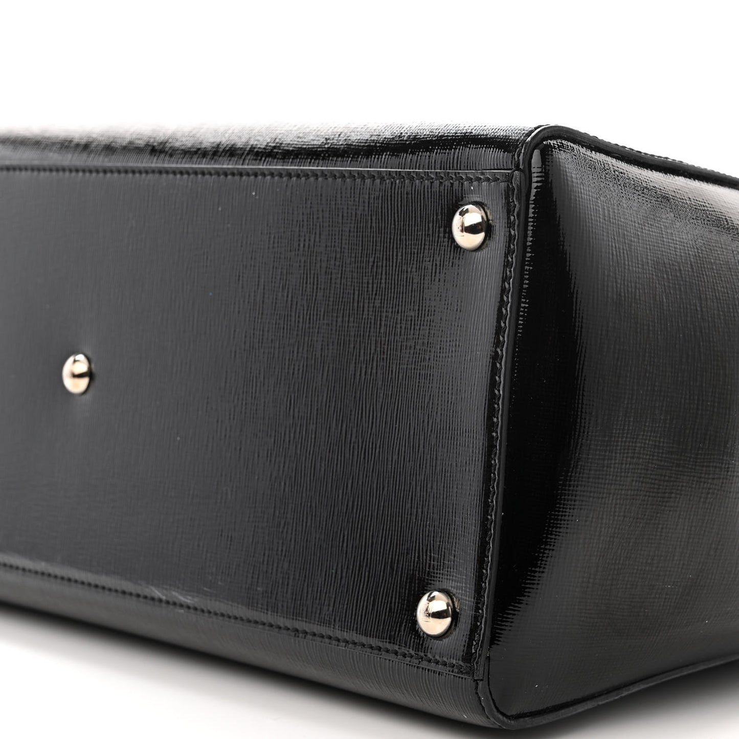 Patent Vitello Elite Regular 2Jours Tote Black