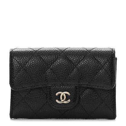 Chanel Caviar Quilted Flap Card Holder Black 1 of 9