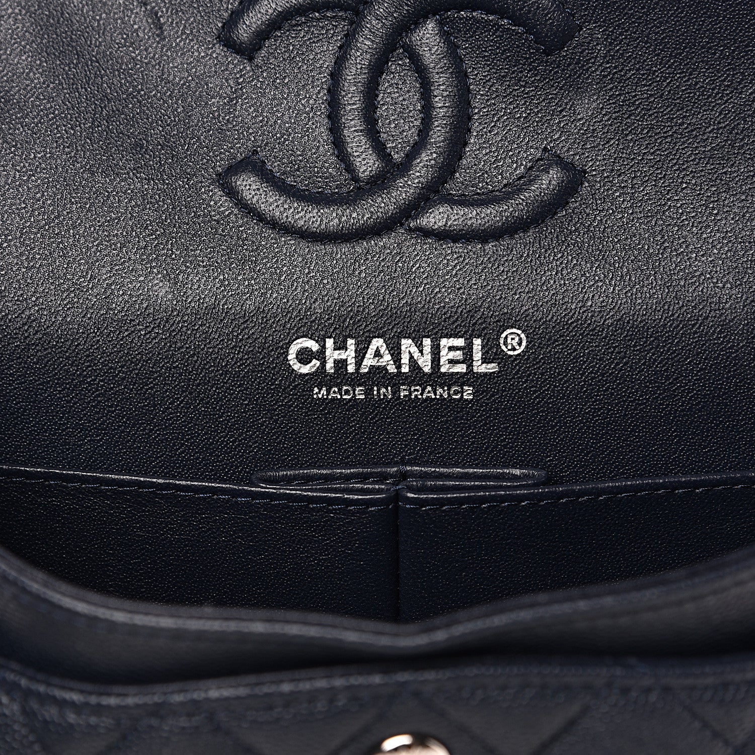 Chanel Caviar Quilted Small Double Flap Navy 5 of 14