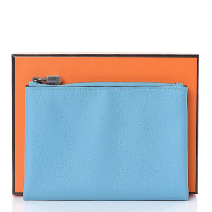 Hermes Evercolor Atout Pouch Bleu Du Nord Rouge De Coeur 8 of 8