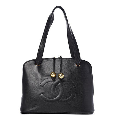 Chanel Caviar Large CC Shoulder Bag Black 1 of 17