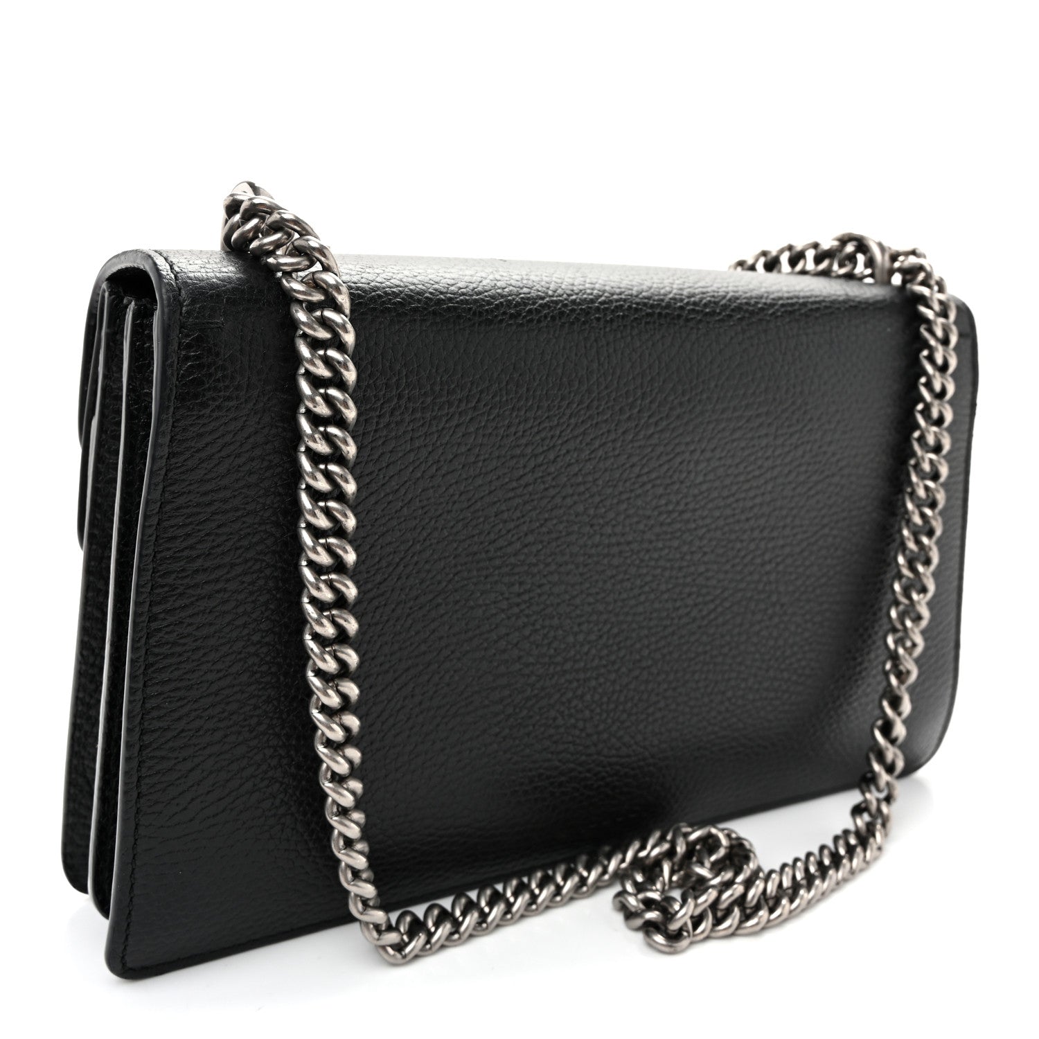 Gucci Pebbled Calfskin Small Dionysus Shoulder Bag Black 3 of 11