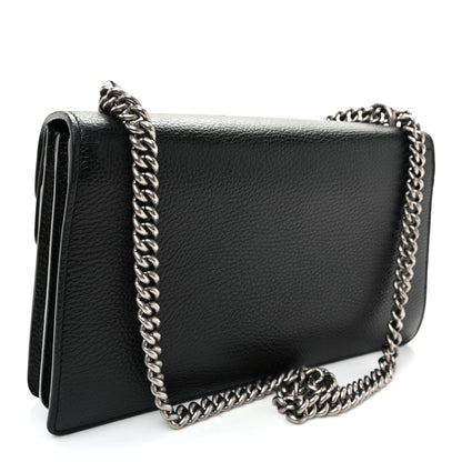 Gucci Pebbled Calfskin Small Dionysus Shoulder Bag Black 3 of 11
