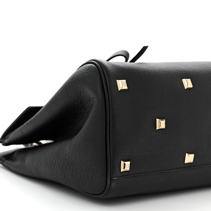 Salvatore Ferragamo Calfskin Large Studio Bag Black 8 of 9