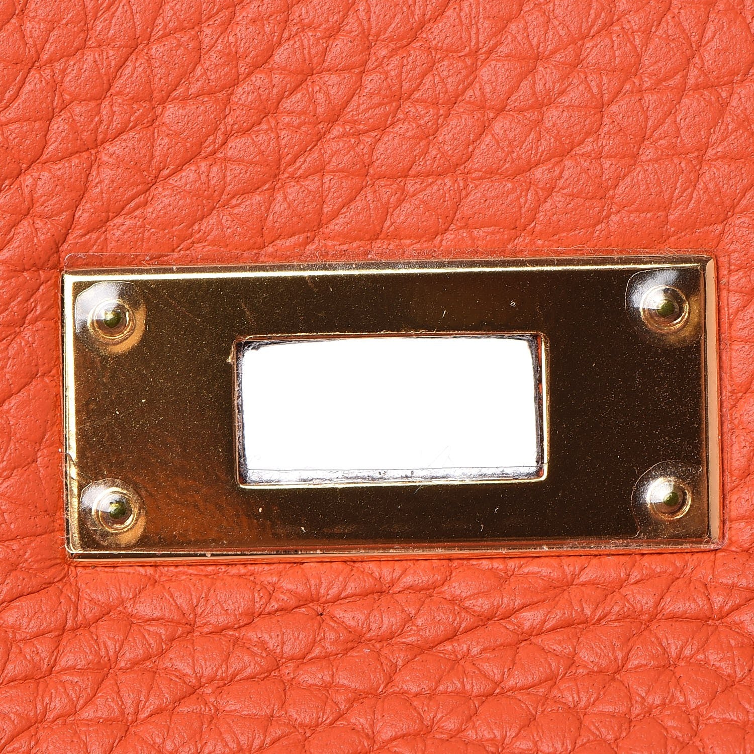 Hermes Taurillon Clemence Kelly Retourne 28 Orange Poppy 21 of 34