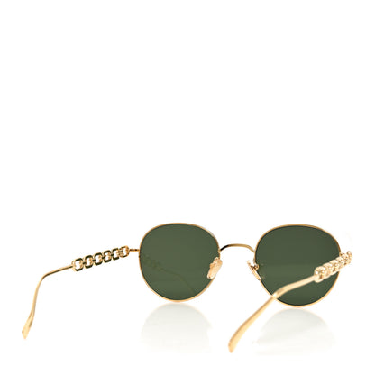 Louis Vuitton Metal My LV Chain Round Sunglasses Z2475U Gold 3 of 8