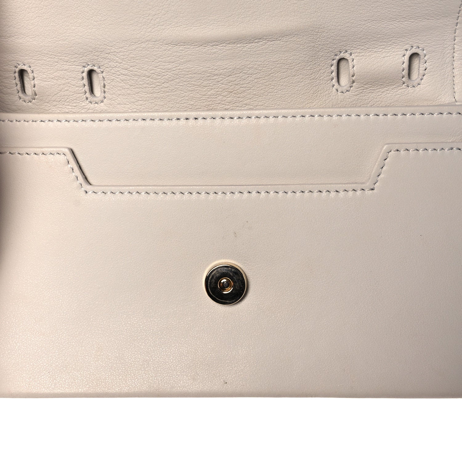 Tom Ford Calfskin Sedgwick Zip Clutch White 10 of 13