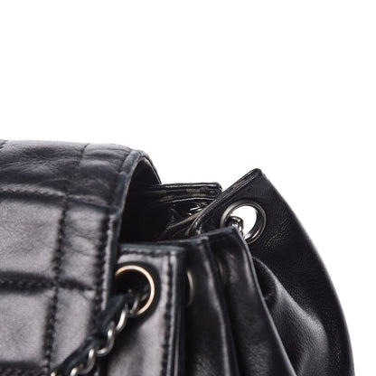 Chanel Lambskin Chocolate Bar Accordion Mademoiselle Flap Black 16 of 16