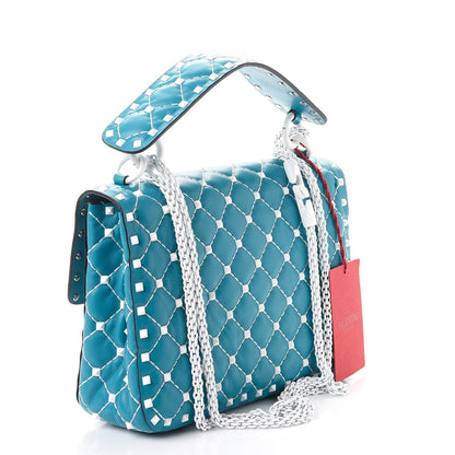 Valentino Garavani Lambskin Medium Free Rockstud Spike Shoulder Bag Cerulean 3 of 7
