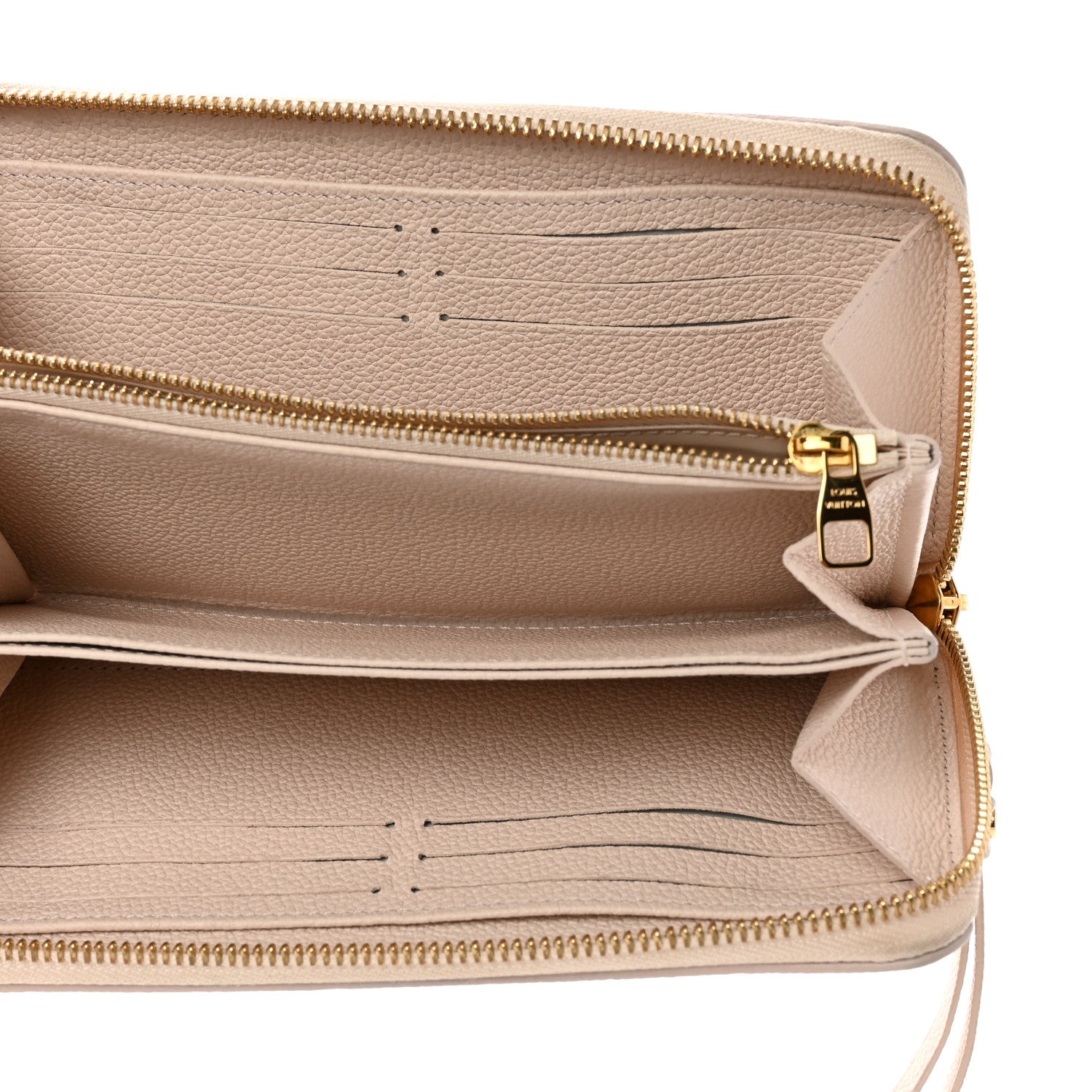 Louis Vuitton Empreinte Monogram Giant By The Pool Zippy Wallet Cream Saffron 5 of 8