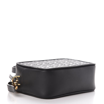 Fendi Vitello Century FF 1974 Embossed Mini Camera Case Black 4 of 13