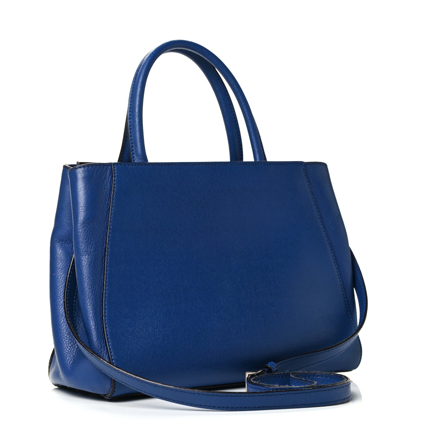 Vitello Elite Petite 2Jours Tote Blue Neon