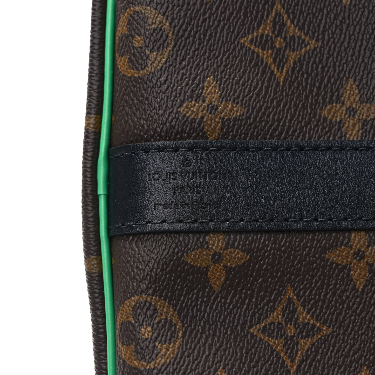 Monogram Macassar Keepall Bandouliere 50 Minty Green