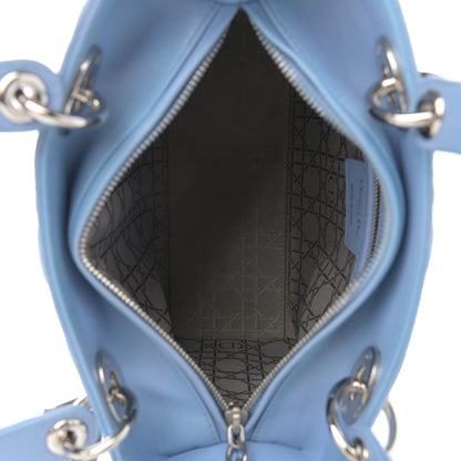 Christian Dior Lambskin Cannage Medium Lady Dior Light Blue 4 of 11