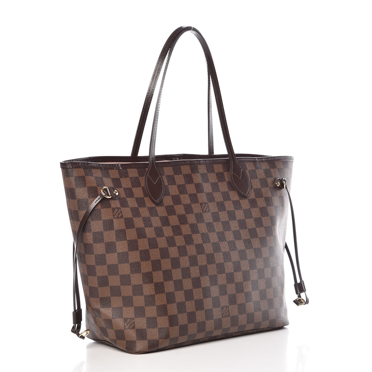 Damier Ebene Neo Neverfull MM Rose Ballerine
